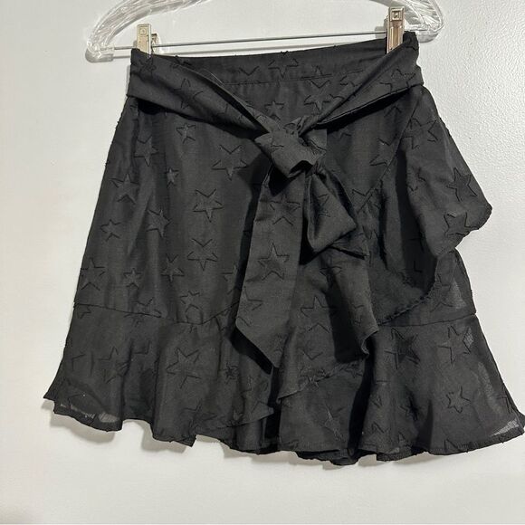 Storia black lace skirt with a front tie.  NWT but washed size S - Picture 1 of 6